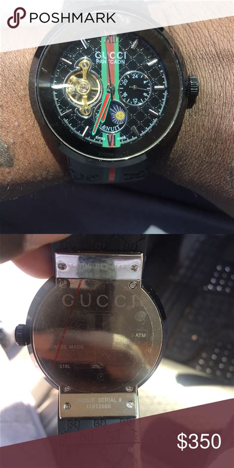 how to tell a real gucci watch from a fake|check gucci watch serial number.